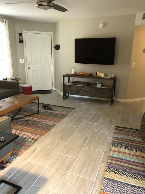 Living room looking toward front door