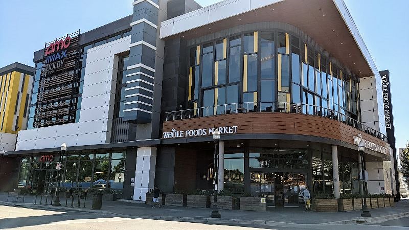 Downtown Sunnyvale Whole Foods and a brand new movie theater