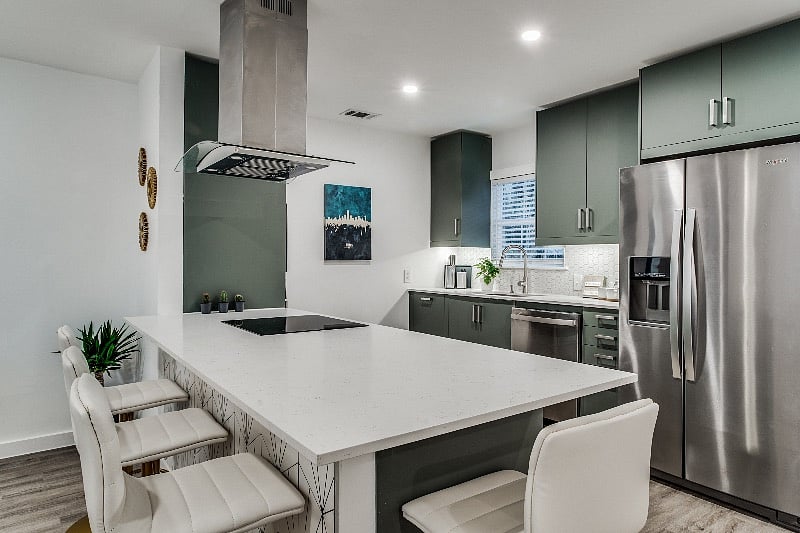 Open concept kitchen