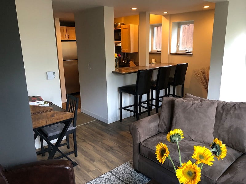 Semi-open floor plan.