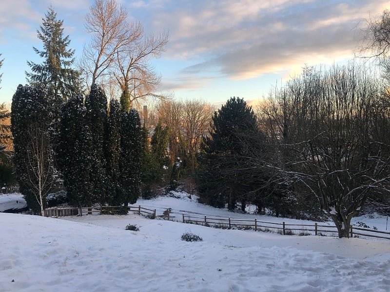 Yes, it does sometimes snow here!