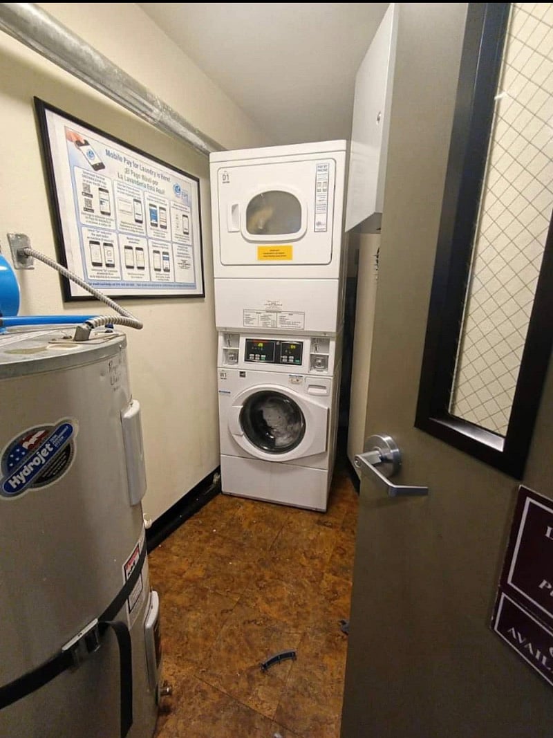 On site laundry facilities