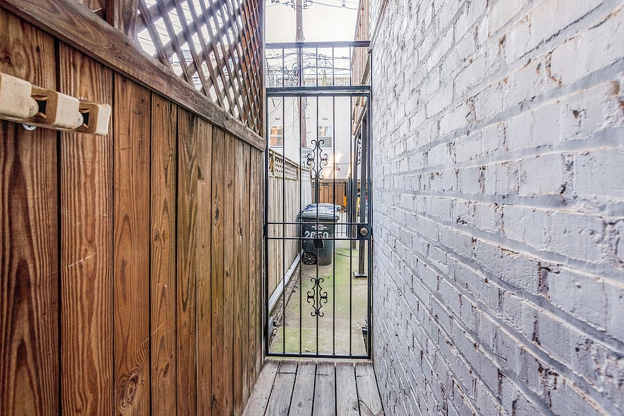 back entrance gate