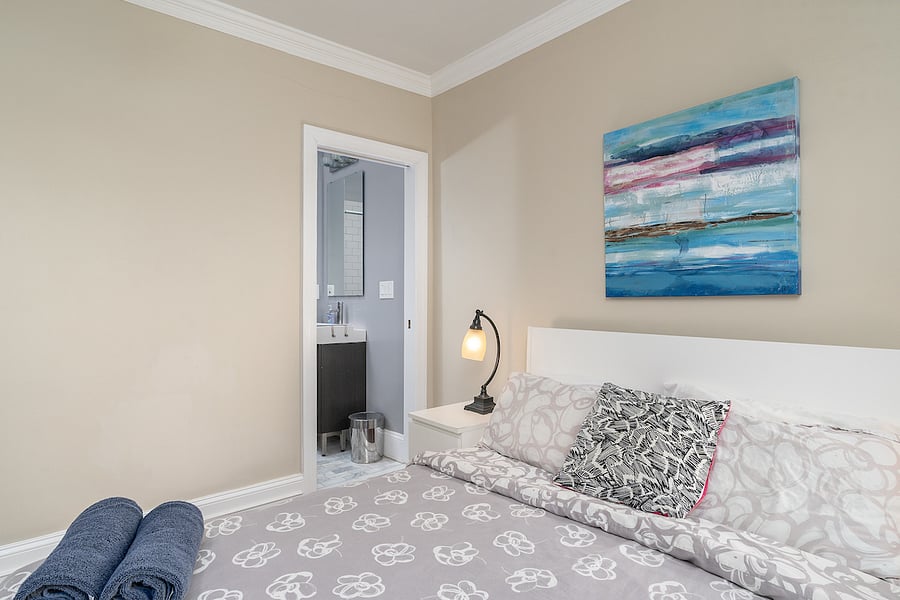second floor master bedroom with ensuite bathroom