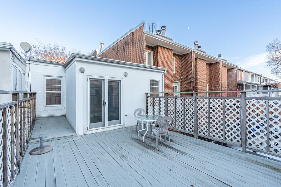 second floor patio