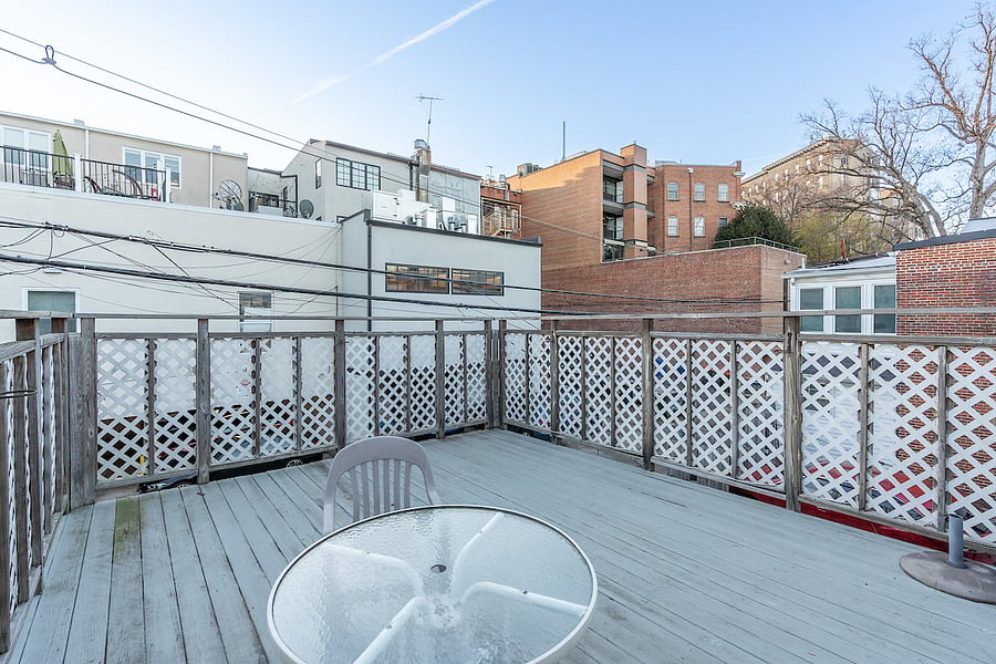 second floor patio