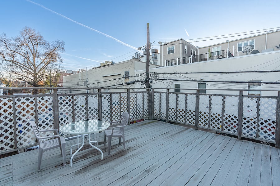 second floor patio