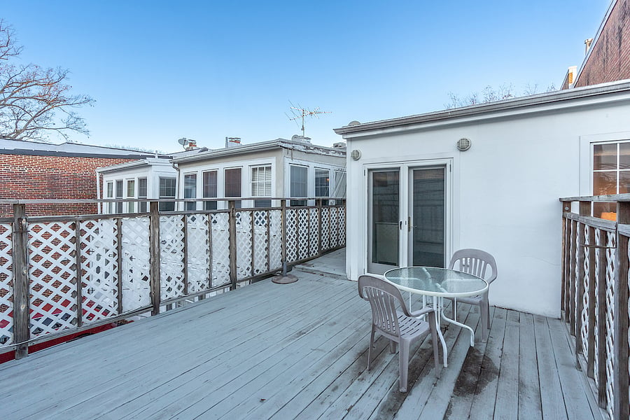 second floor patio