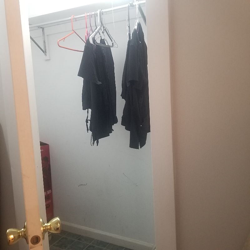 10x8x3 deep and wide closet so that you can easily fit all your clothes, shoes and such!
