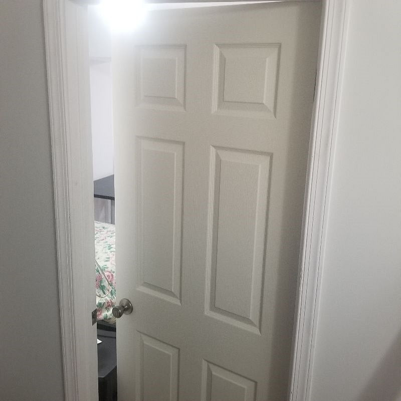 Ensure your privacy with a door and lock!