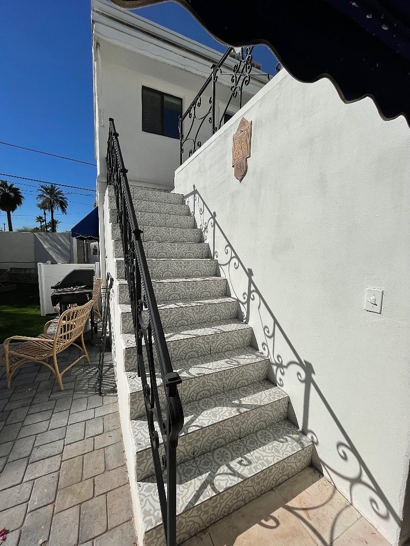 Stairs to apartment