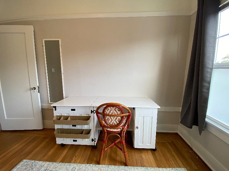 Cabinet desk in office/bedroom