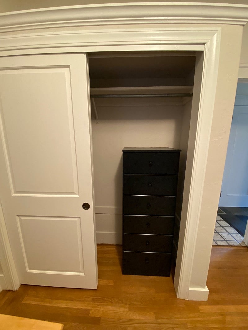 Large closet in office/bedroom