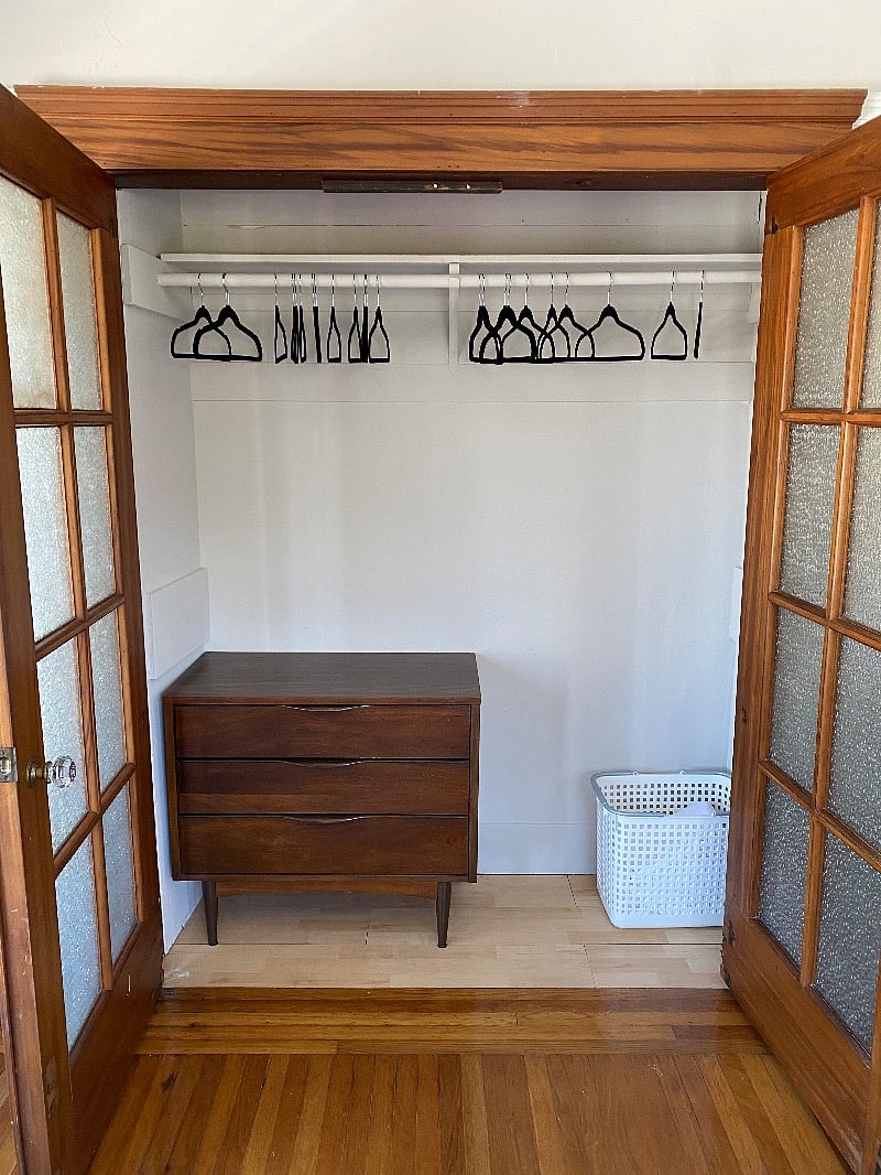 Spacious closet in primary bedroom