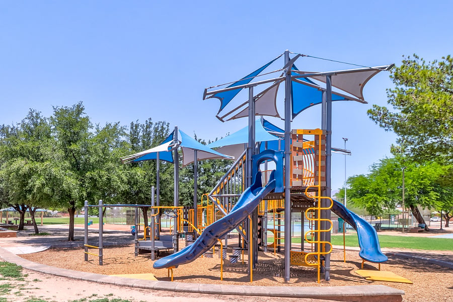 Neighborhood Park 3 blocks away with tennis courts, basketball, playground, and a walking path.