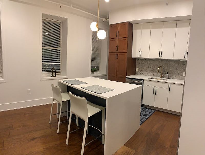 Kitchen Island with sitting area