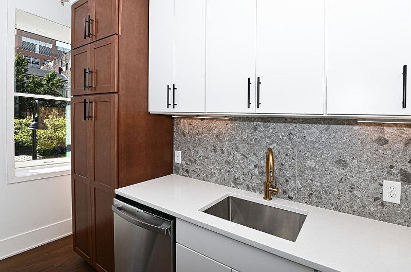 Pantry cabinets in the kitchen