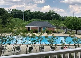 Pool View from Balcony