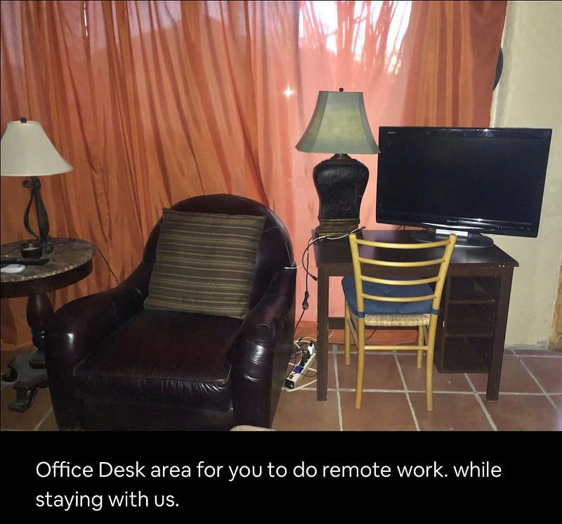 Desk area