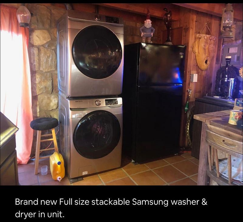 Stacked full size washer&dryer