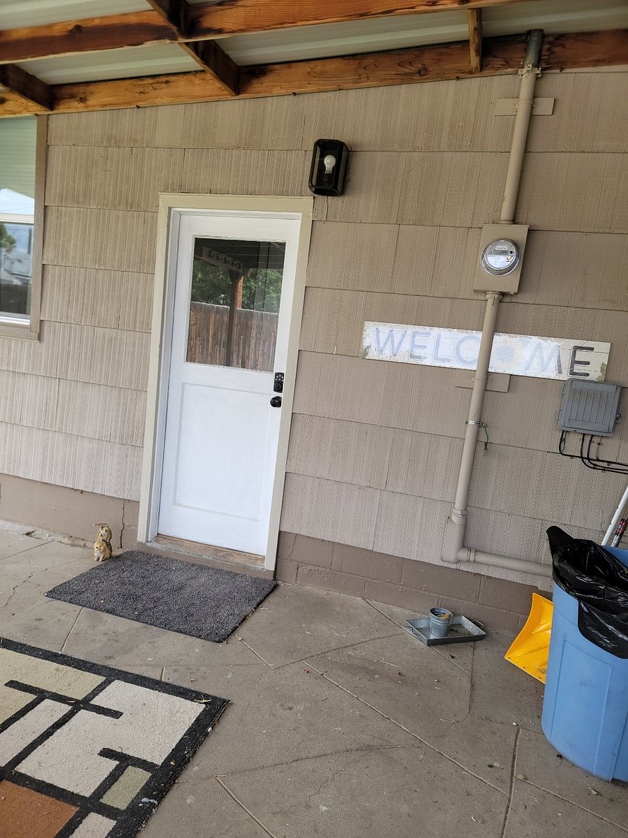 Back Door Entrance to Lower Level Apartment