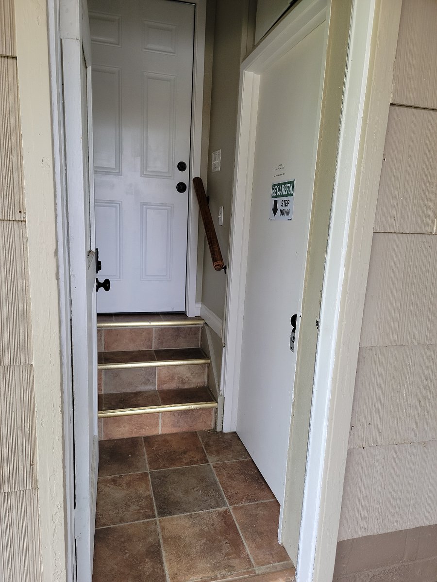 Entrance Door to Lower Level Apartment (on right)