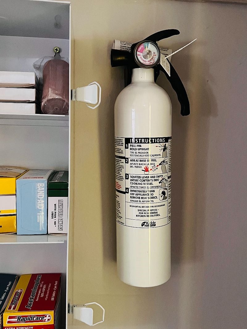 Fire Extinguishers (x2) for safety