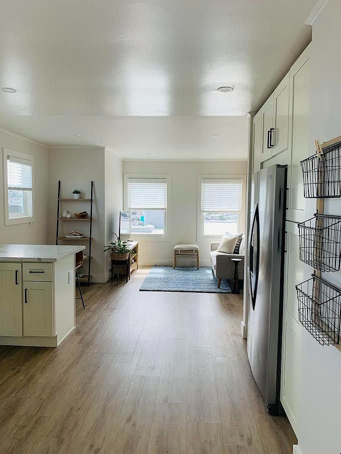 Spacious with a lot of natural sunlight.