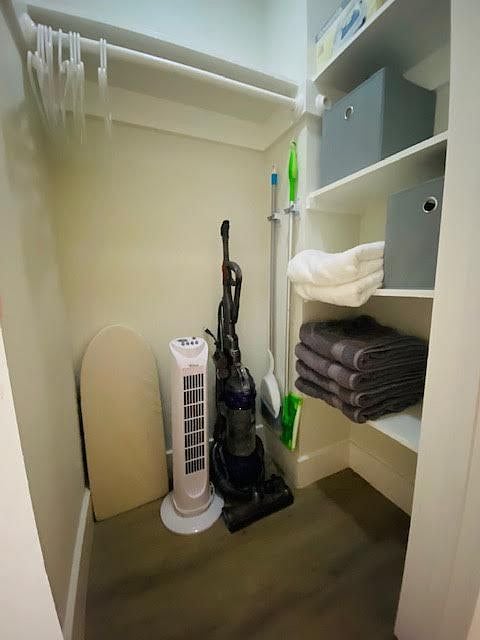 Large storage closet.