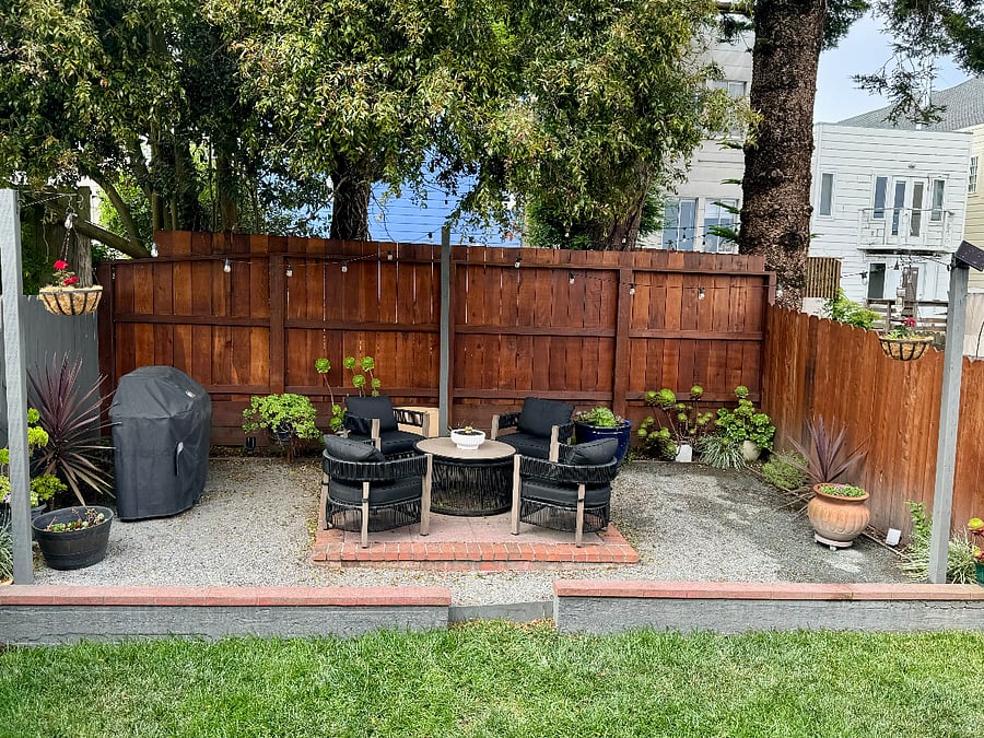 Shared outdoor space.