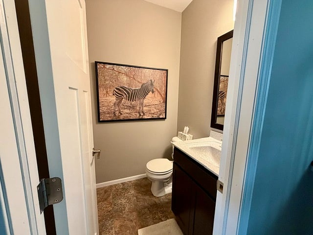 Half bathroom on main floor.