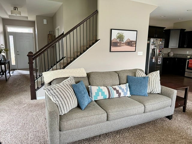 Main floor open concept living room.