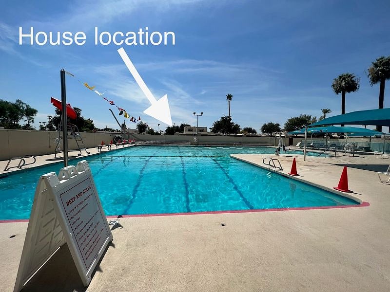 Community Pool access just steps away