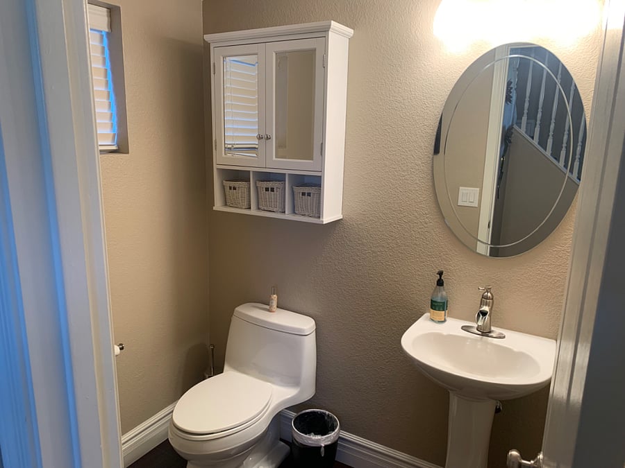 Downstairs half bath