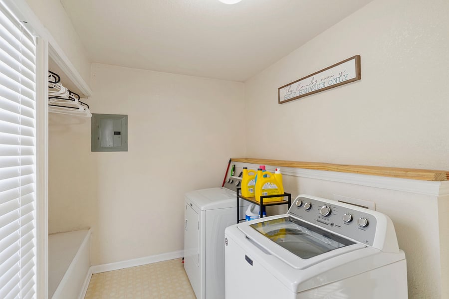 Upstairs laundry