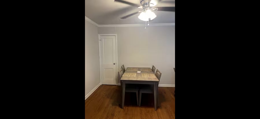 Downstairs unit dining