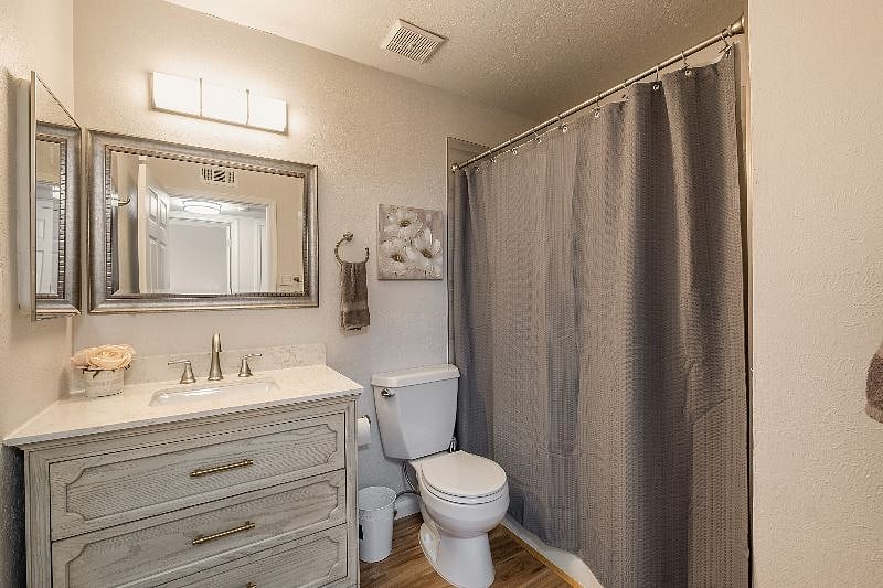 Newly 100% remodeled hall bath with all premium finishes.