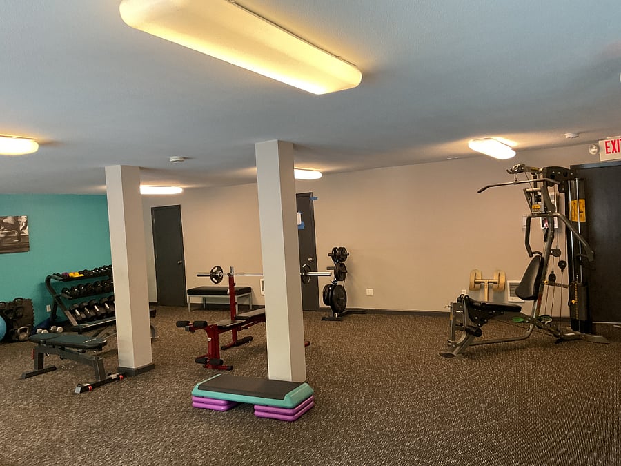 Modern gym equipment.