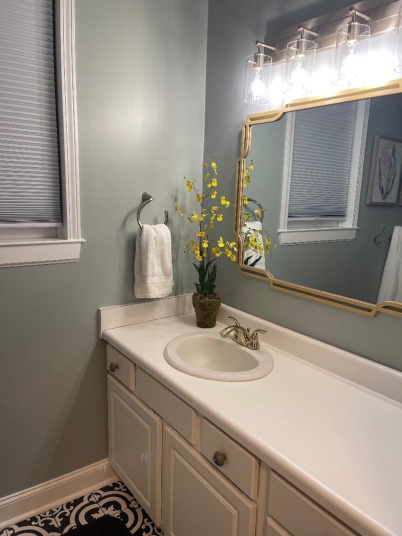 Full bath with tub and shower