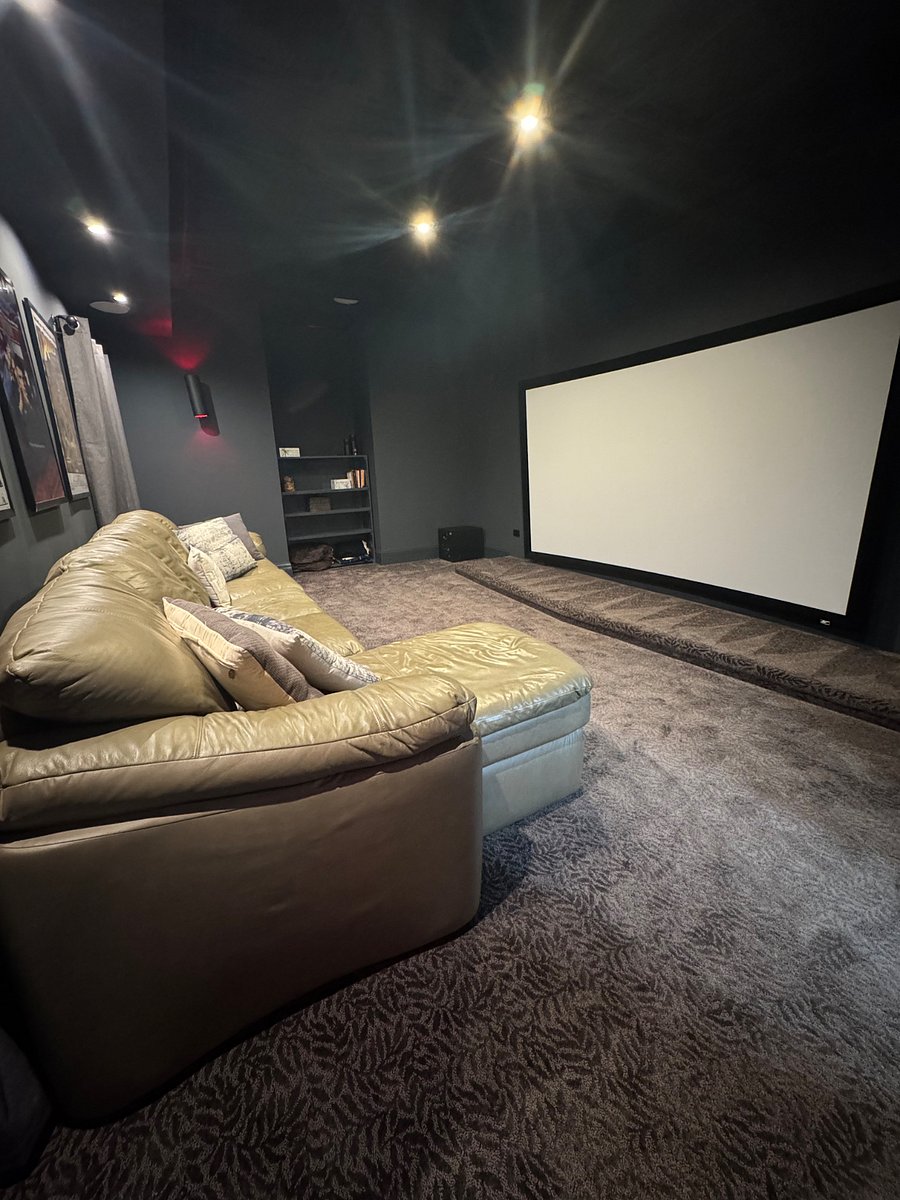 130" BIG Screen 4K Theater with Surround Sound