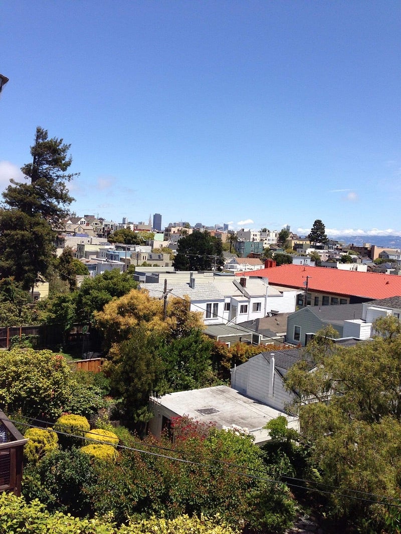 view from top of the house