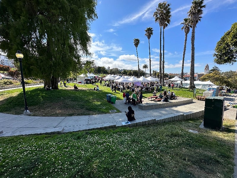 Dolores Park for events, Tennis and Basketball
