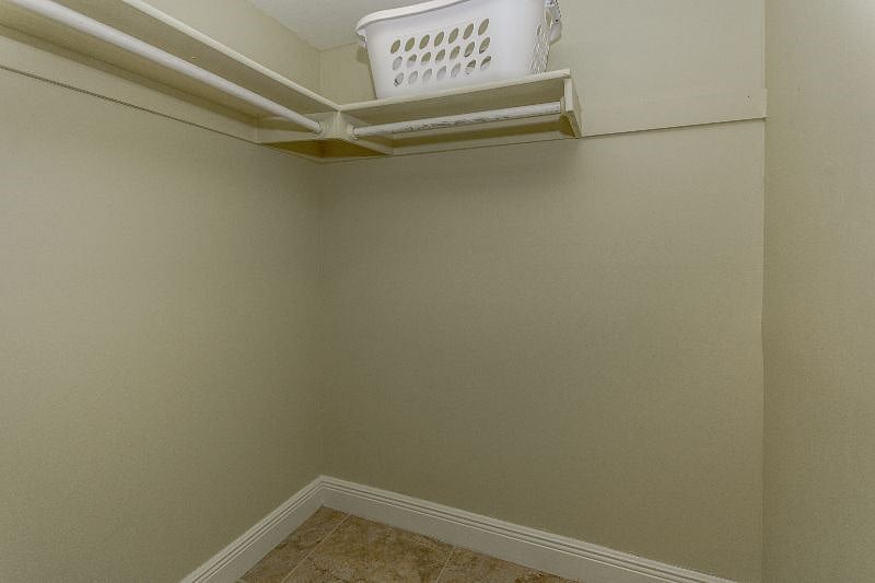 walk-in closet in main bedroom.