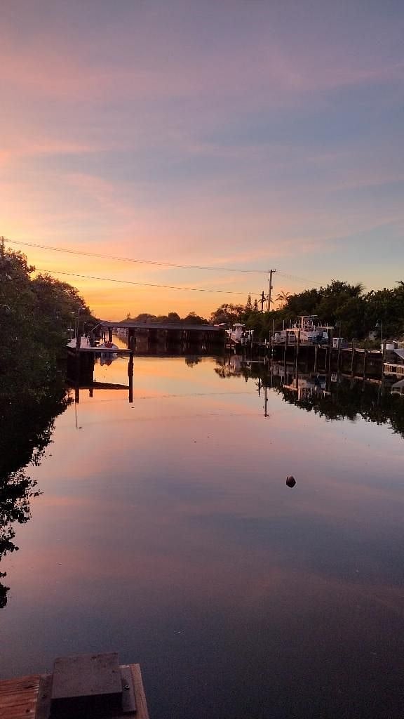 Stunning sunset views from fishing dock.