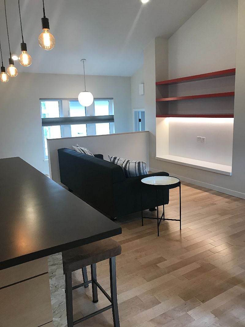 Living Space with Media Shelving (TV & Sound Bar are included - not shown)