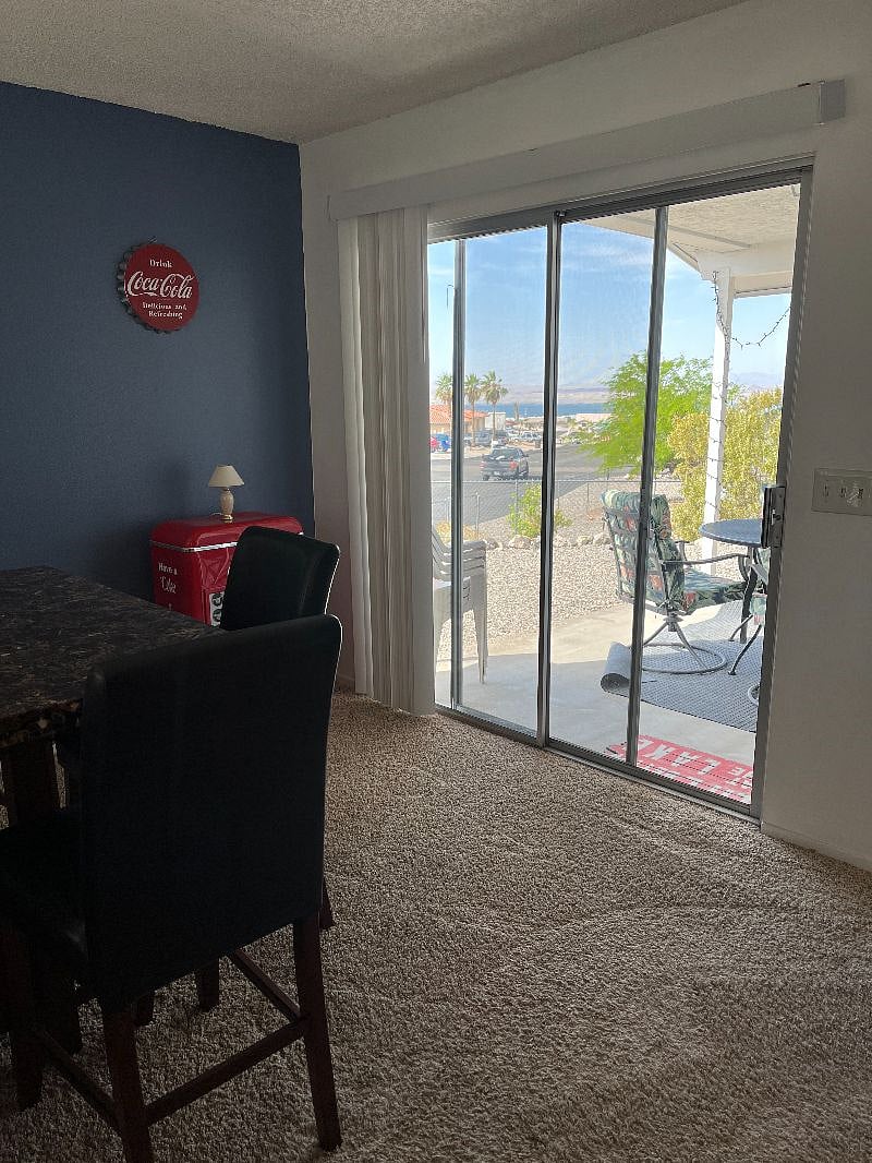 lake view from dining area