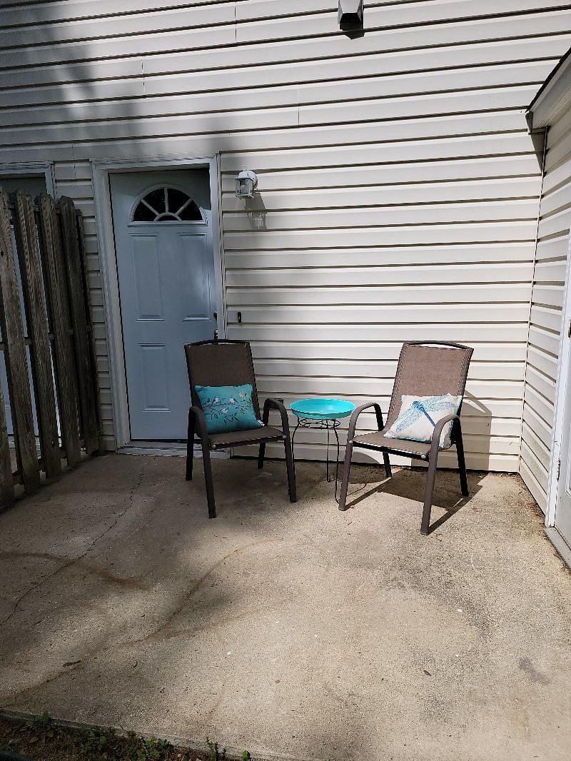 Back porch for relaxing