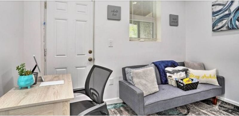 WORK FROM HOME SPACE WITH FUTON for  reading  and relaxing