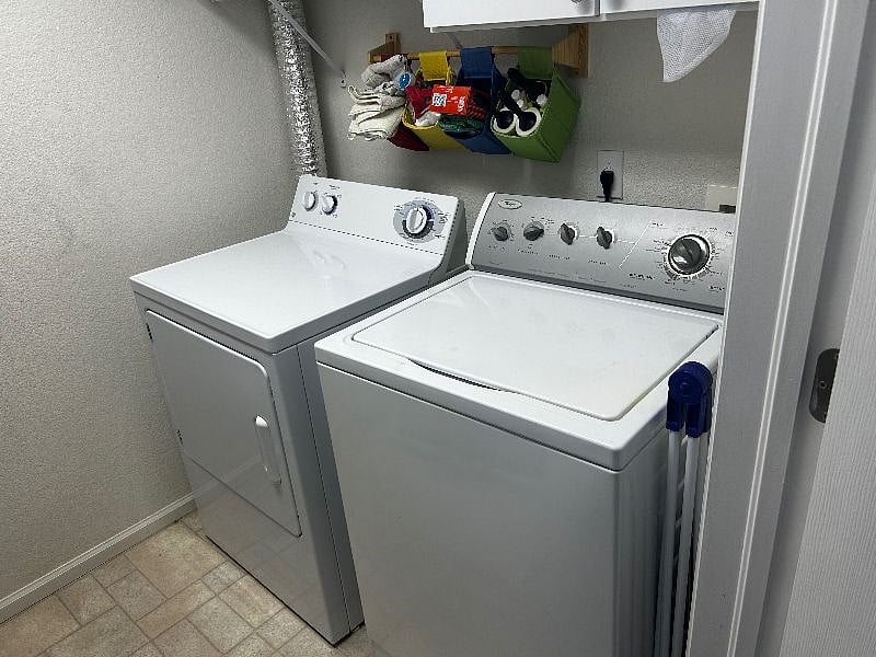 In unit washer and dryer