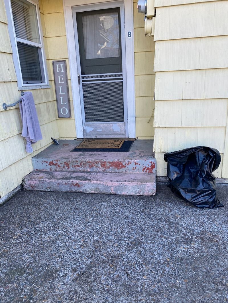 Entry door to cottage suite.  